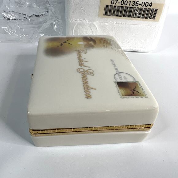 2006 Ardleigh Elliott Cherished Grandson Porcelain Music Box A1078 Mint Limited - Picture 6 of 10